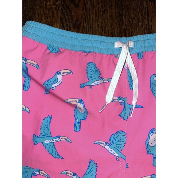 Chubbies Youth XL Swim Trunks Pink Toucan Boys Mesh Lined Shorts NWT Shorts - Picture 4 of 8